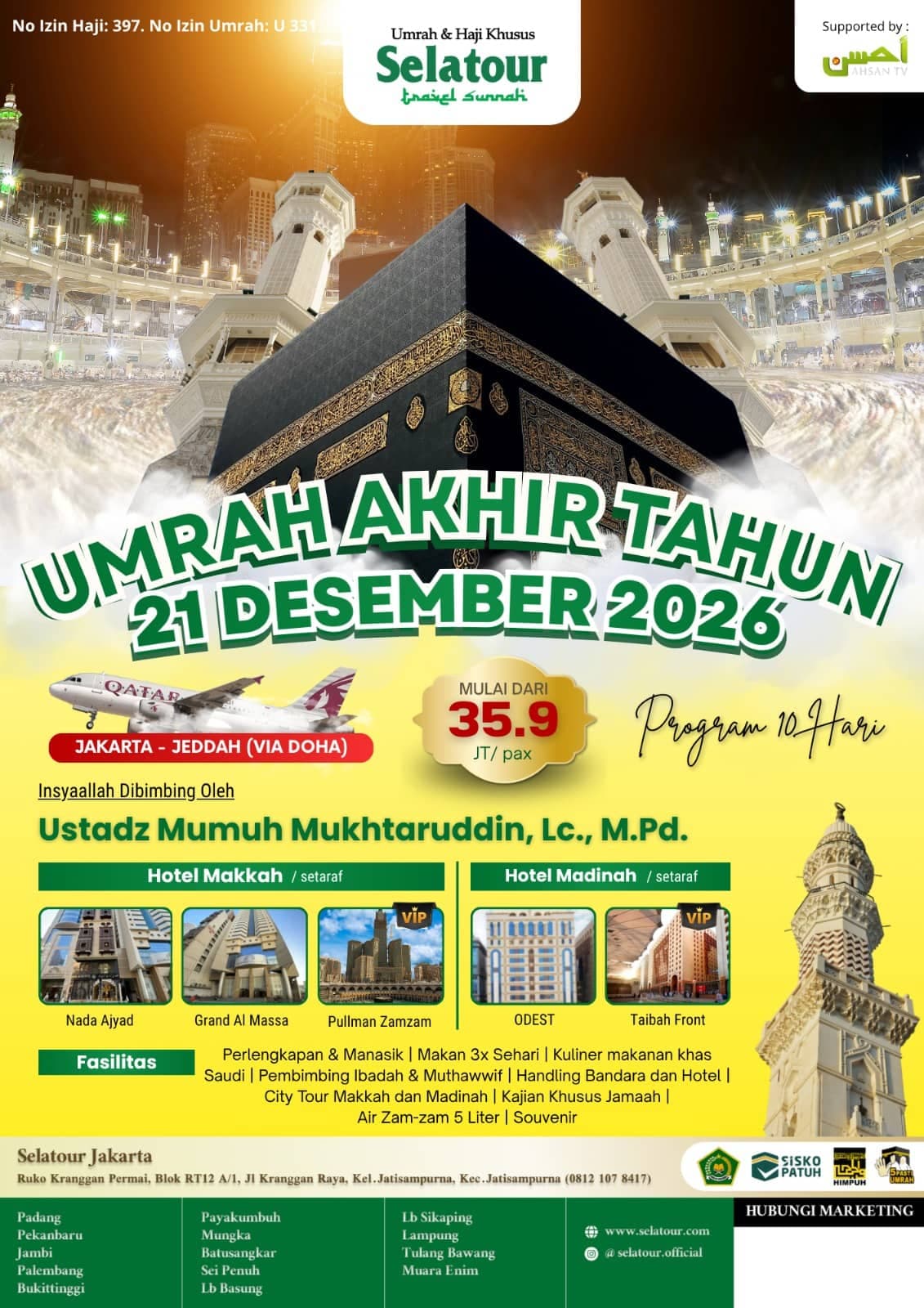 Flyer Umrah Desember 2026 Jakarta - Qatar